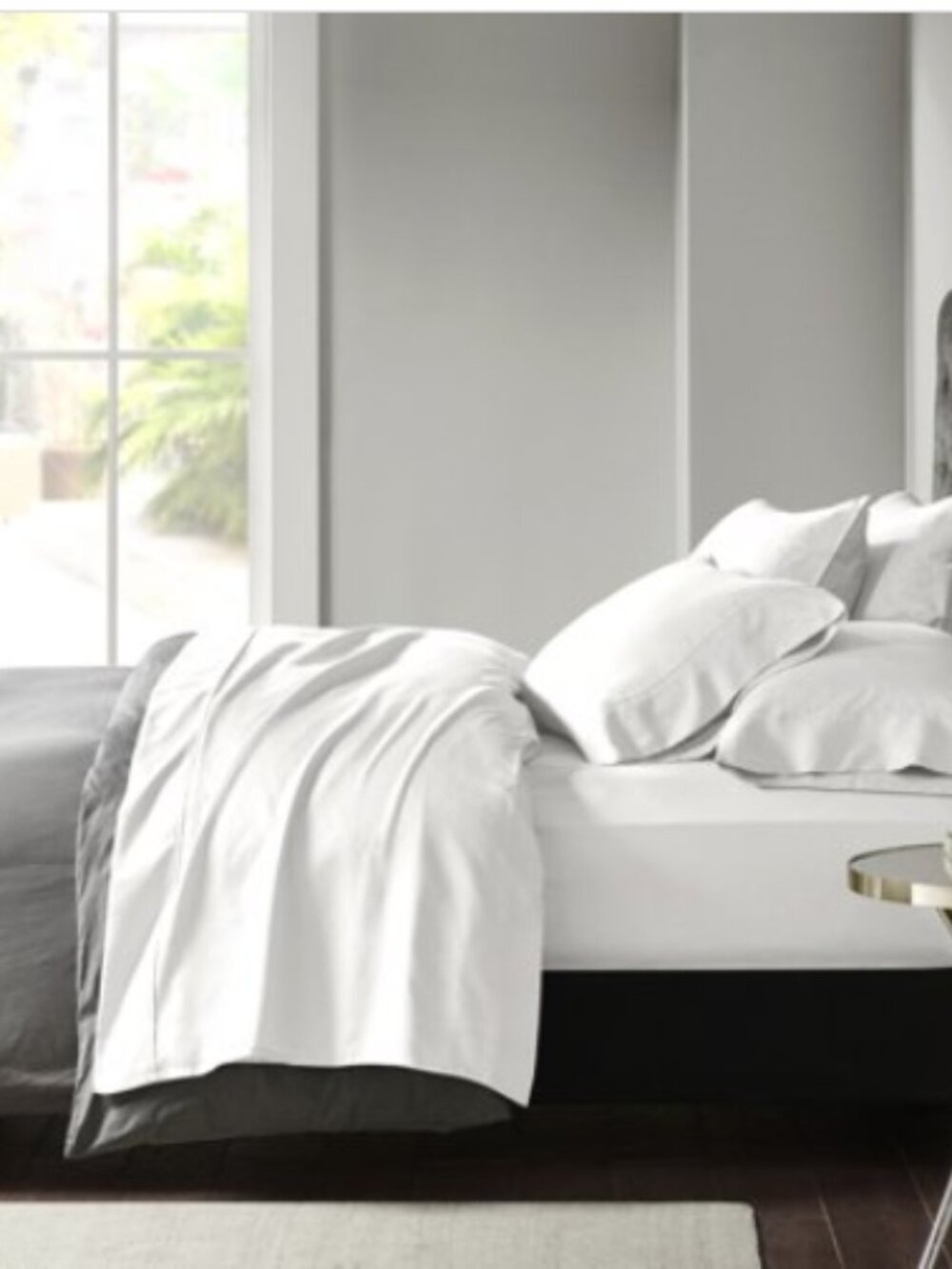 Madison Park 6-Piece 800 Thread Count Cotton Blend Sateen Sheet Set King - White